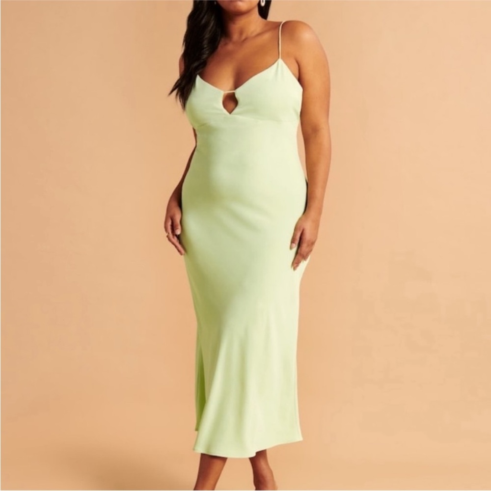 Abercrombie Keyhole Slip Midi Dress (NWOT)